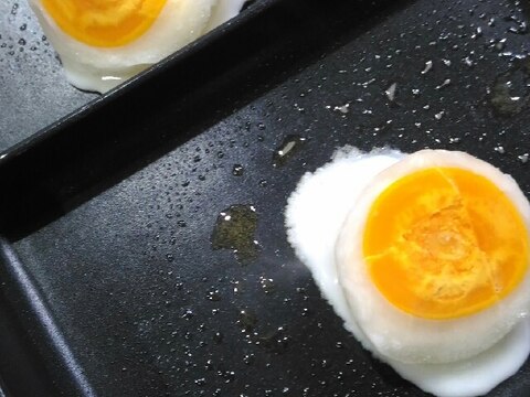 卵1個から目玉焼き２個作る方法